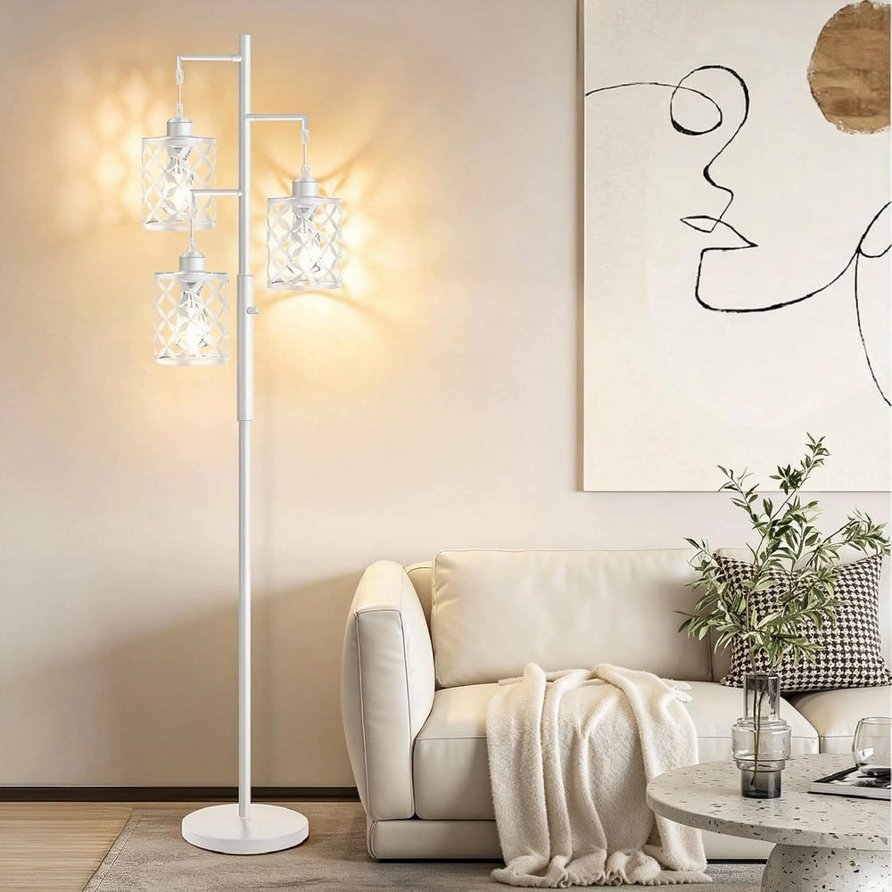 68" Modern Tree Floor Lamp, Dimmable Minimalist Tall Standing Lamp with ...