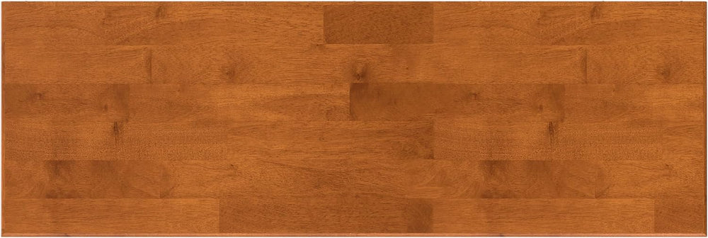 SIMPLIHOME Draper 54" Wide Solid Wood TV Stand in Teak Brown