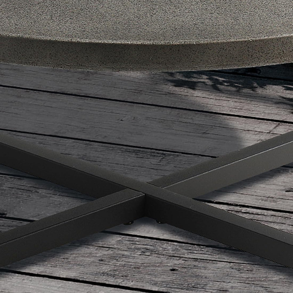 SUNBURY Outdoor Coffee Table Dark Grey, 12''H x 31.5''W Patio...