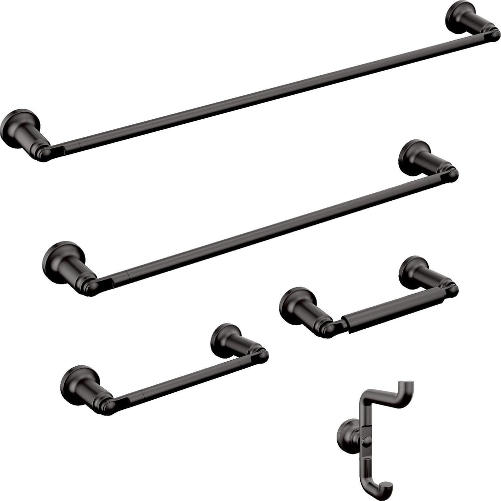 Delta Saylor (1-Pack) 8'' Towel Rack for Bathroom Matte Black Towel B...