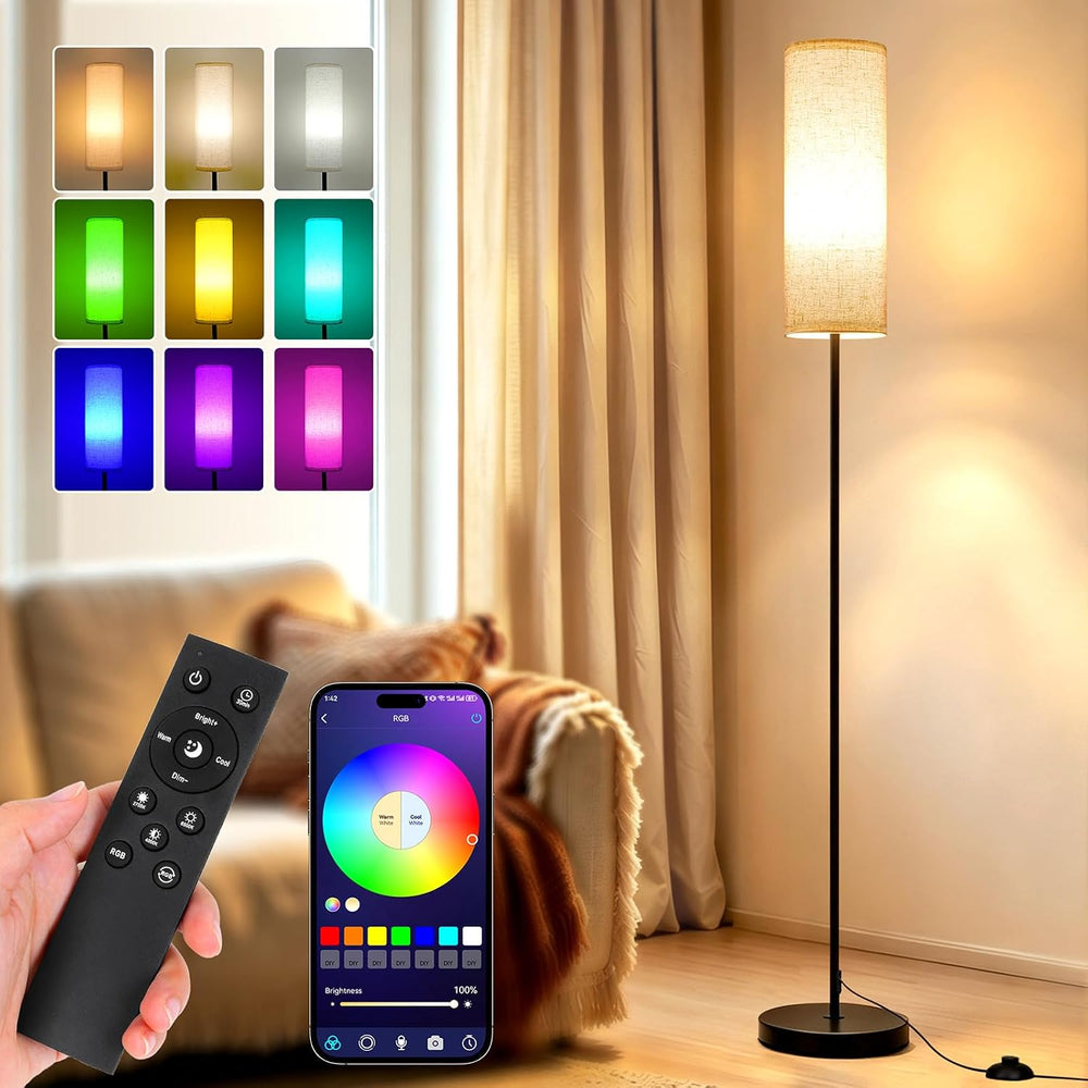 Floor Lamps for Living Room - Standing Lights with Remote and App