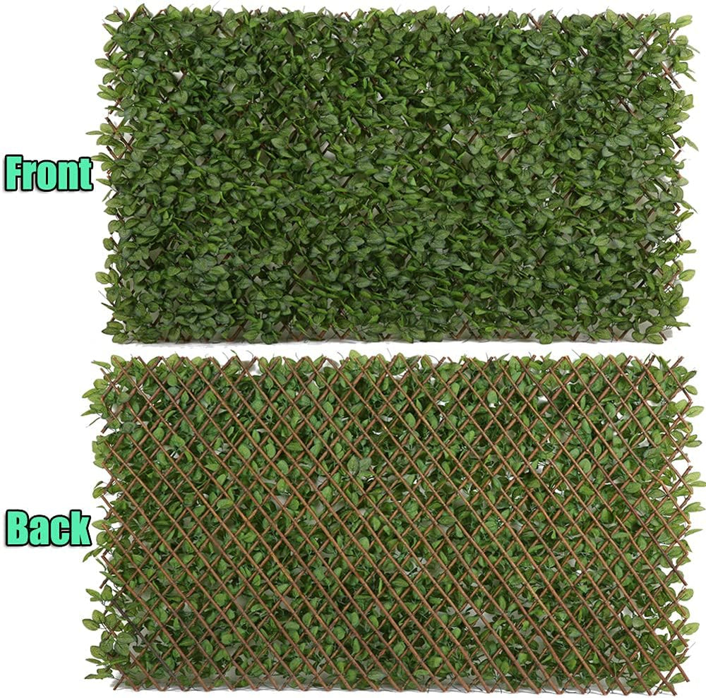 Jollybower Expandable Fence Privacy Screen, Decorative Faux Ivy Fencing Panel...