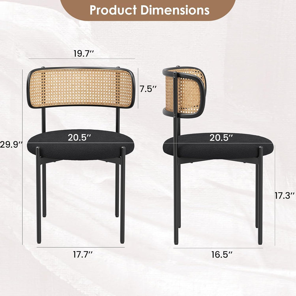 Farini Kitchen Chairs Set of 2, Mid-Century Modern Dining Chairs,Kitchen Dini...