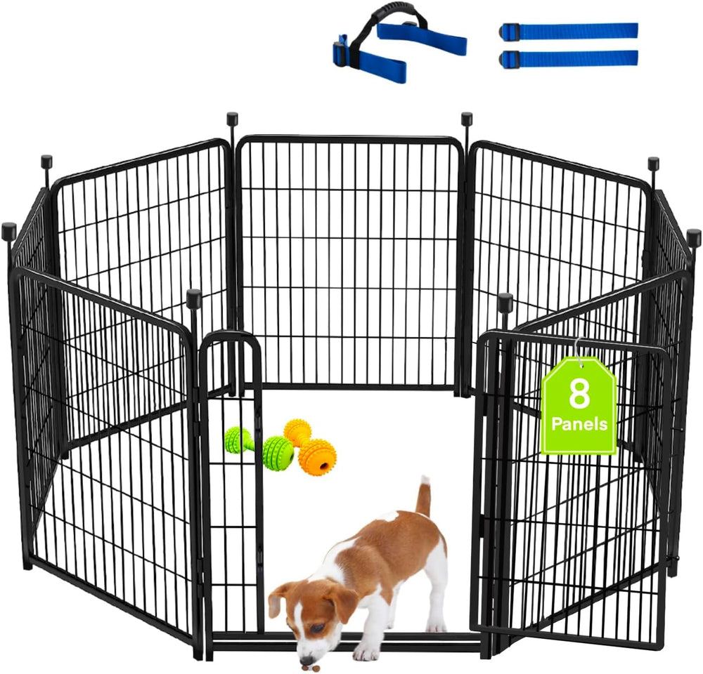 Garden Fencing 40 inch High, Dog Fence Outdoor for Yard, 21" Wide Low Th...