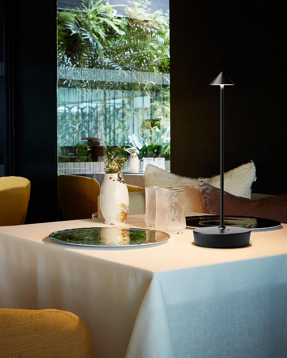 LED Cordless Rechargeable 6000mAh Battery Outdoor Table Lamp