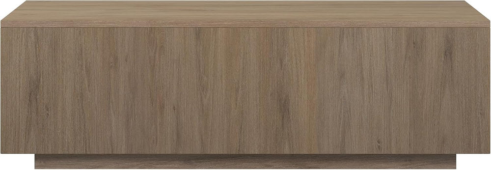Henn&Hart 48" Modern Coffee Table, Weathered Gray
