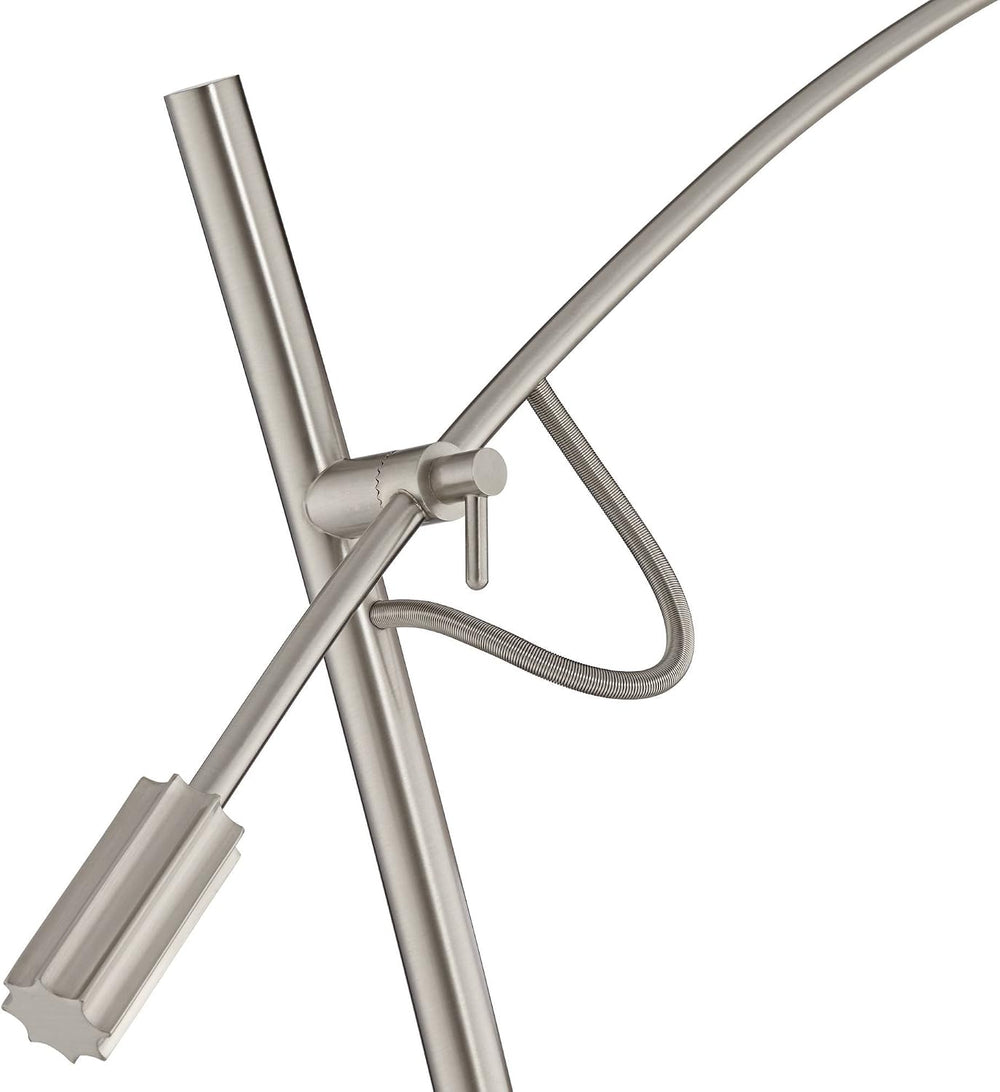 Raymond Brushed Nickel Adjustable Boom Arc 69" Tall Floor Lamp