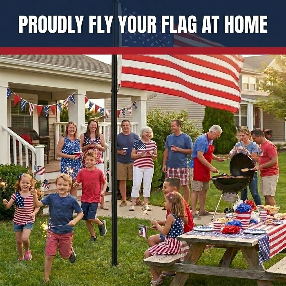 American Flags for Outside 3x5, Made in USA, Heavy Duty 210D Nylon