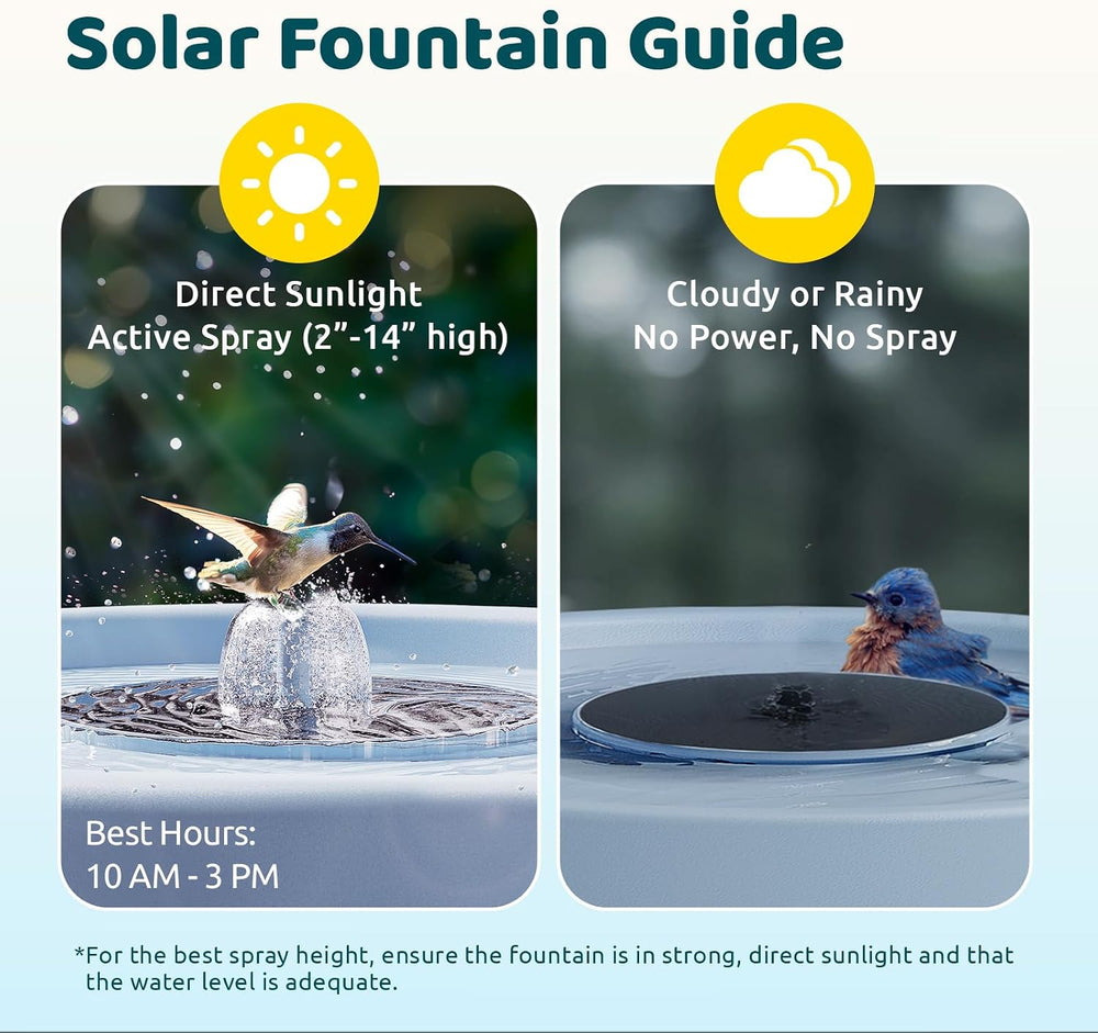 Birdfy Smart Bird Bath with Camera, Solar Powered, Dual-Lens 2K AI Camera