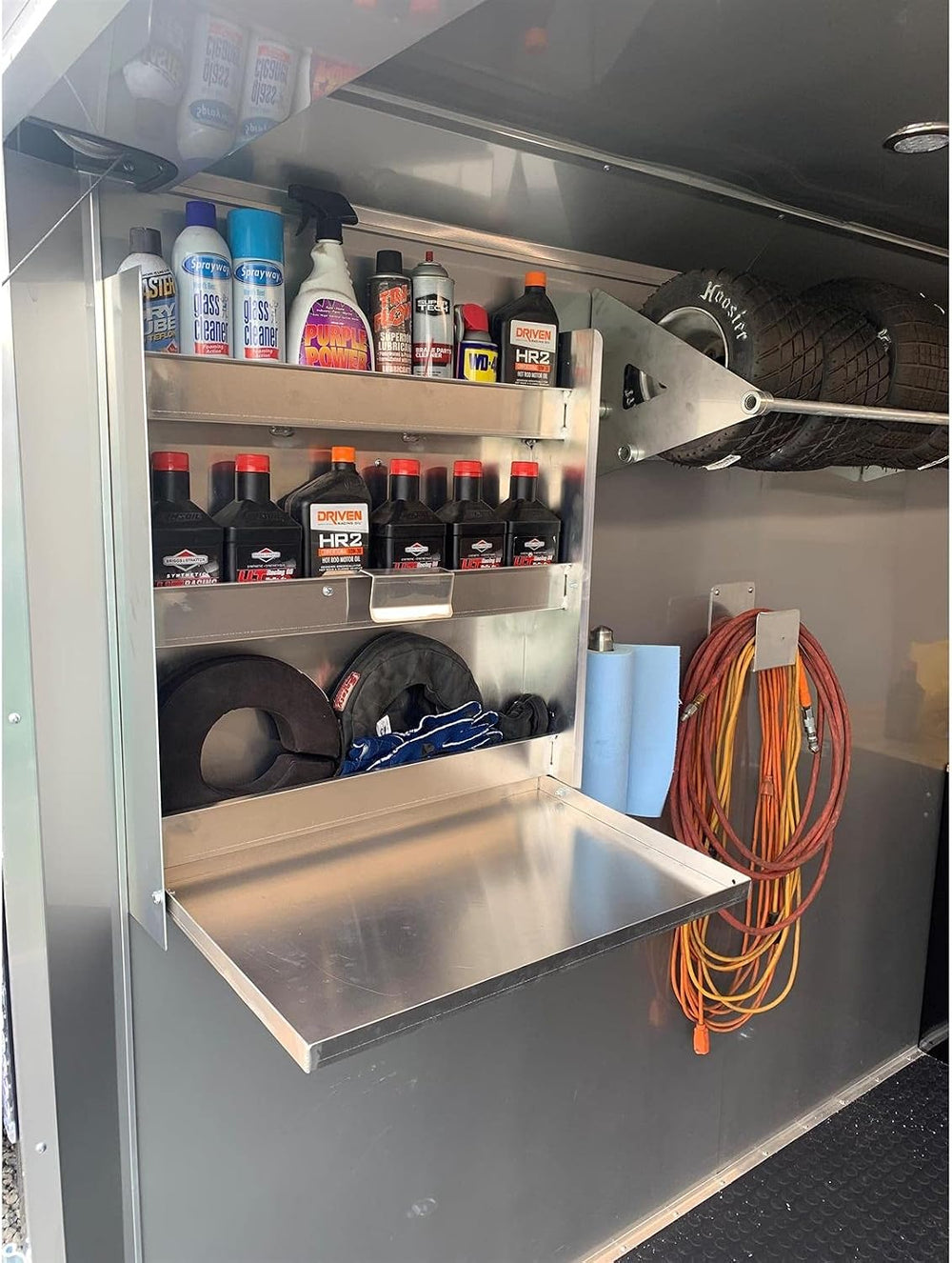 Universal Trailer and Garage Organizer Kit, Aluminum Storage Cabinet