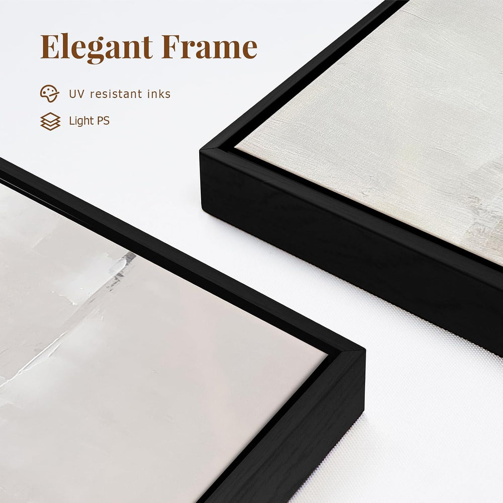 Zessonic Neutral Abstract Wall Art, Modern Textured Wall Decor, 24"x36&q...