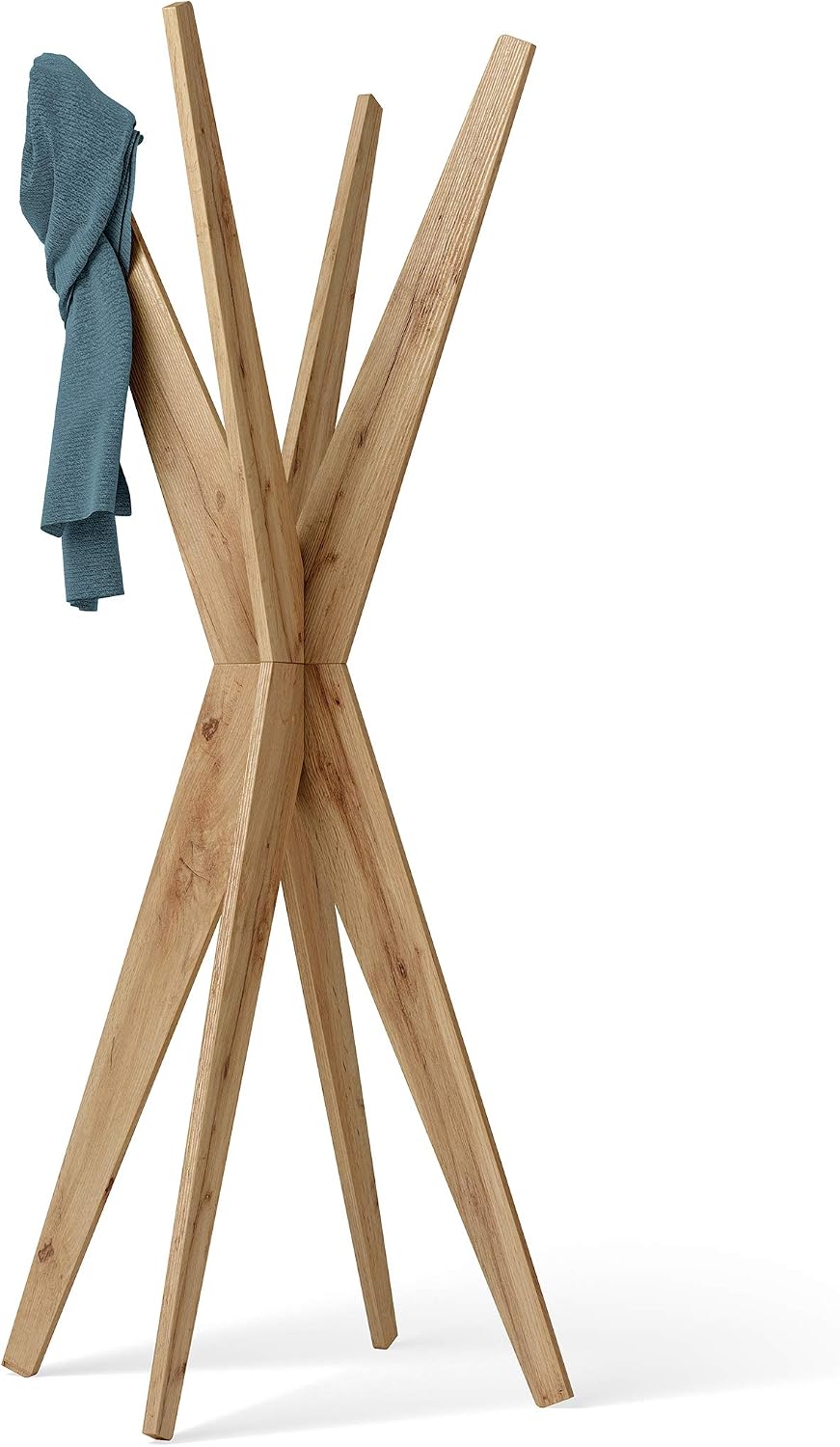 Mobili Fiver, Coat stand, Emma Rustic Oak, Made In Italy