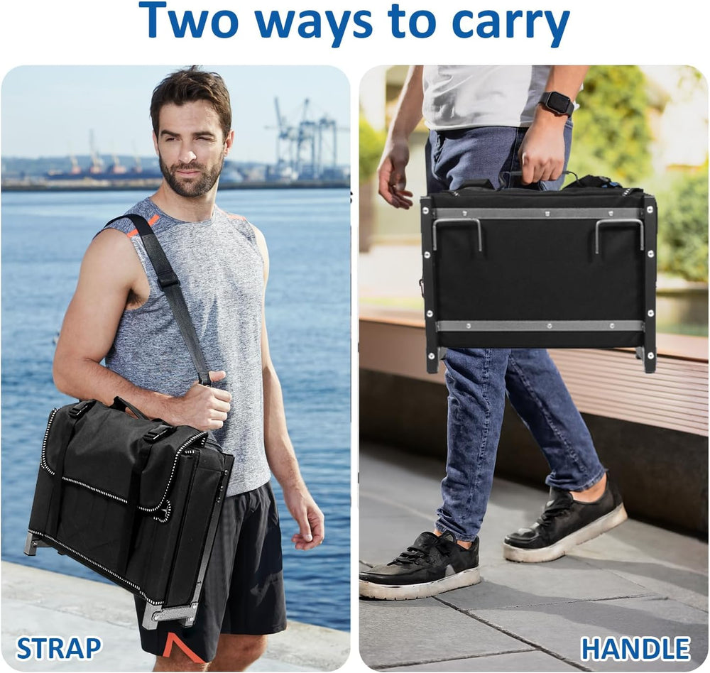 Portable Folding Stadium Chair with Back Support