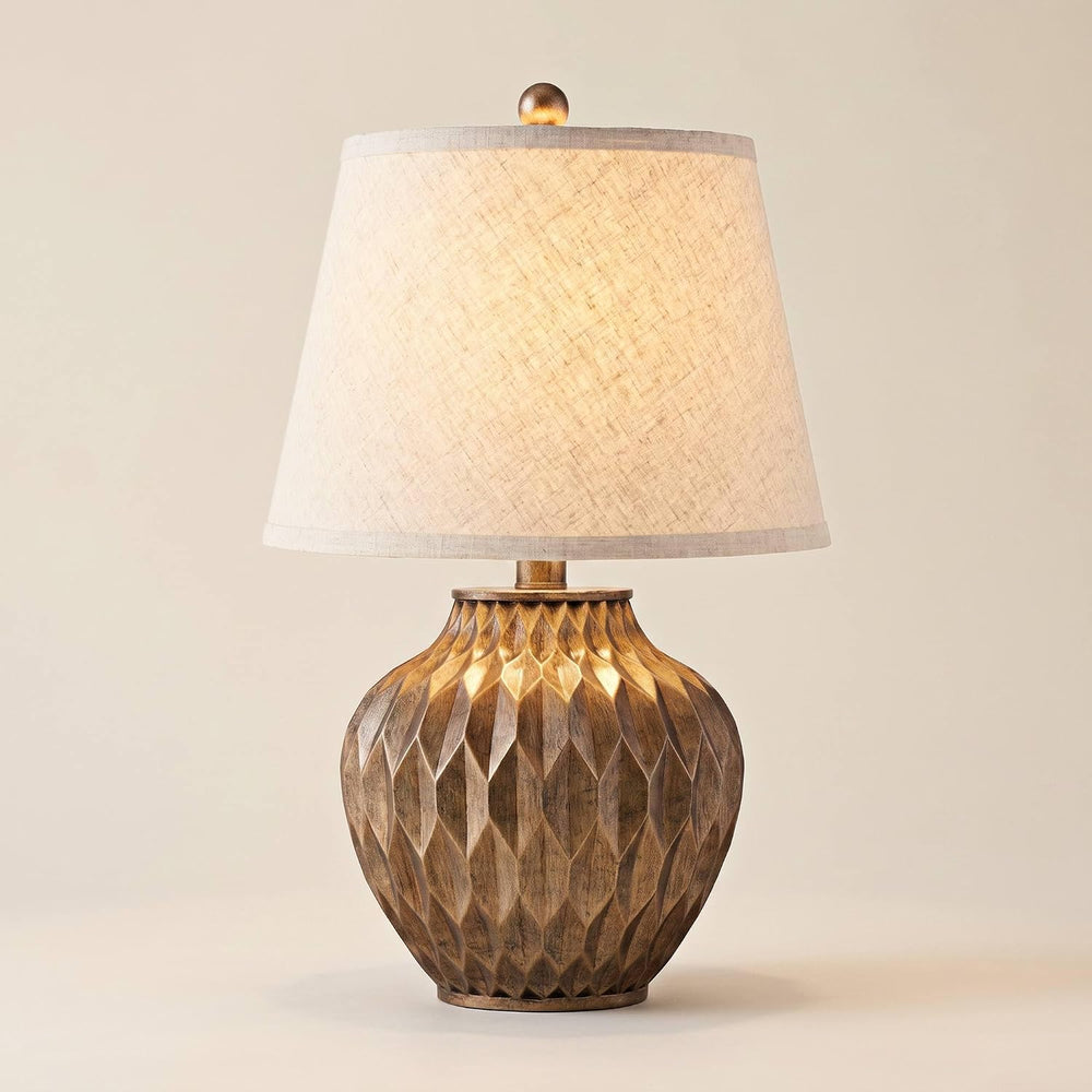 Buckhead 22" High Table Lamp Warm Bronze Brown Accent Geometric Urn