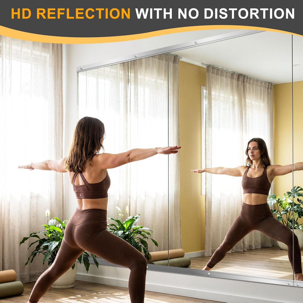 Home Gym Mirror for Wall, 54"x30"x2PCS, Workout Mirrors for Home Gym
