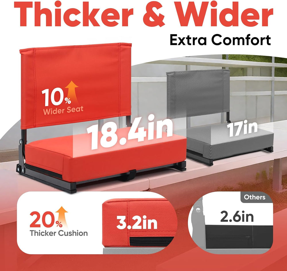 Sekey Stadium Seats with Back Support & Armrests