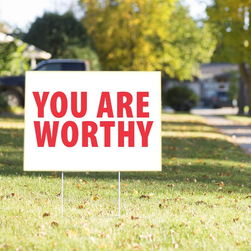 Vispronet Motivational Yard Sign Set – 23in x 17in Weather Resistant Yard Sig...