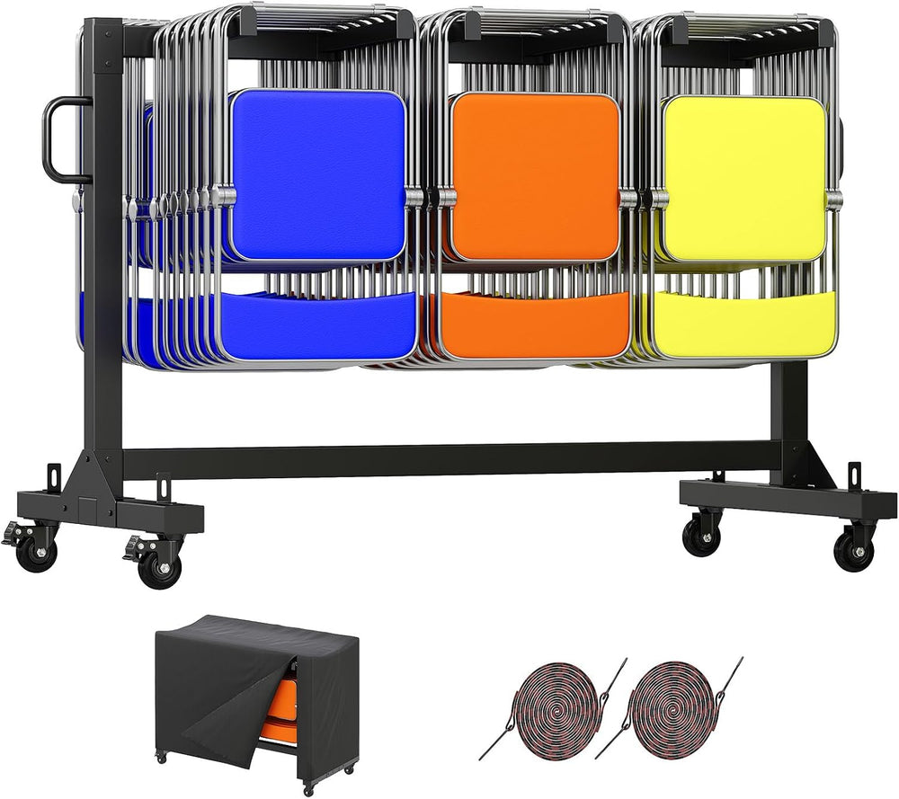 SPECRAFT Folding Chair Rack and Table Cart for 42 Chairs or 12 Tables