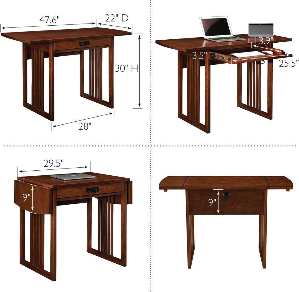 Leick Home Mission Desk, 32", Mission Oak