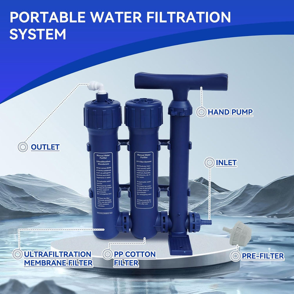 Water Filtration System Survival, Water Purifier Survival for Camping