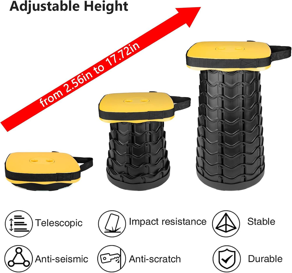 Outward Gear Upgraded Folding Stool Collapsible Portable Chairs Sturdy Heavy ...