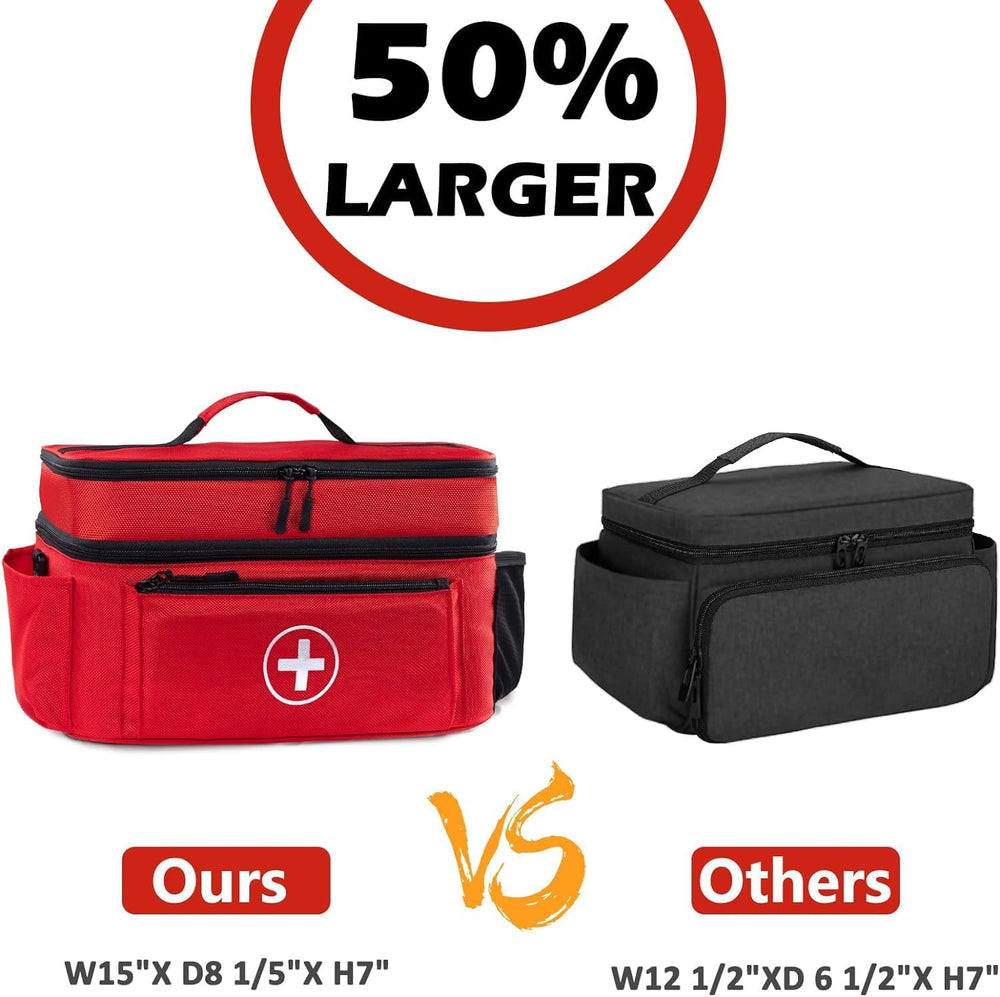 Medicine Organizer and Storage Bag Empty, Family First Aid Box, Pill Bottle O...