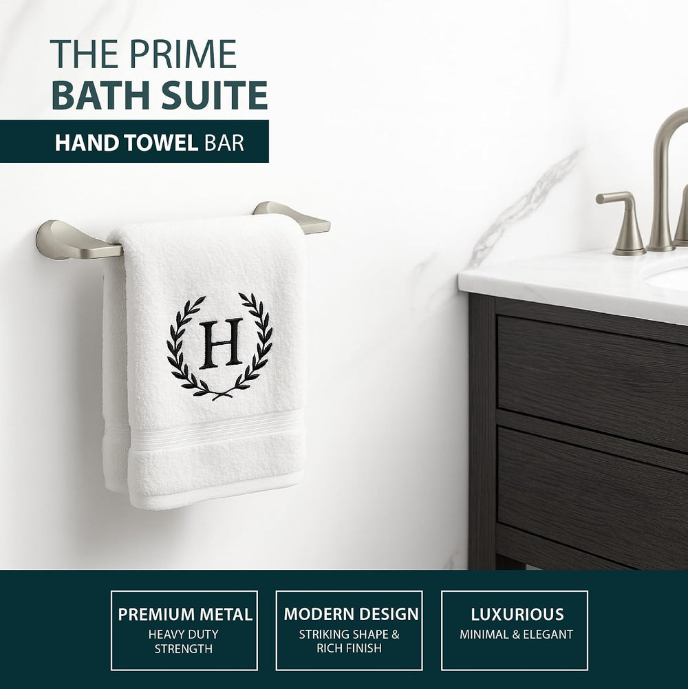 Mega Handles Bathroom Accessory Set Satin Nickel - 4-Piece, Towel Bar Set