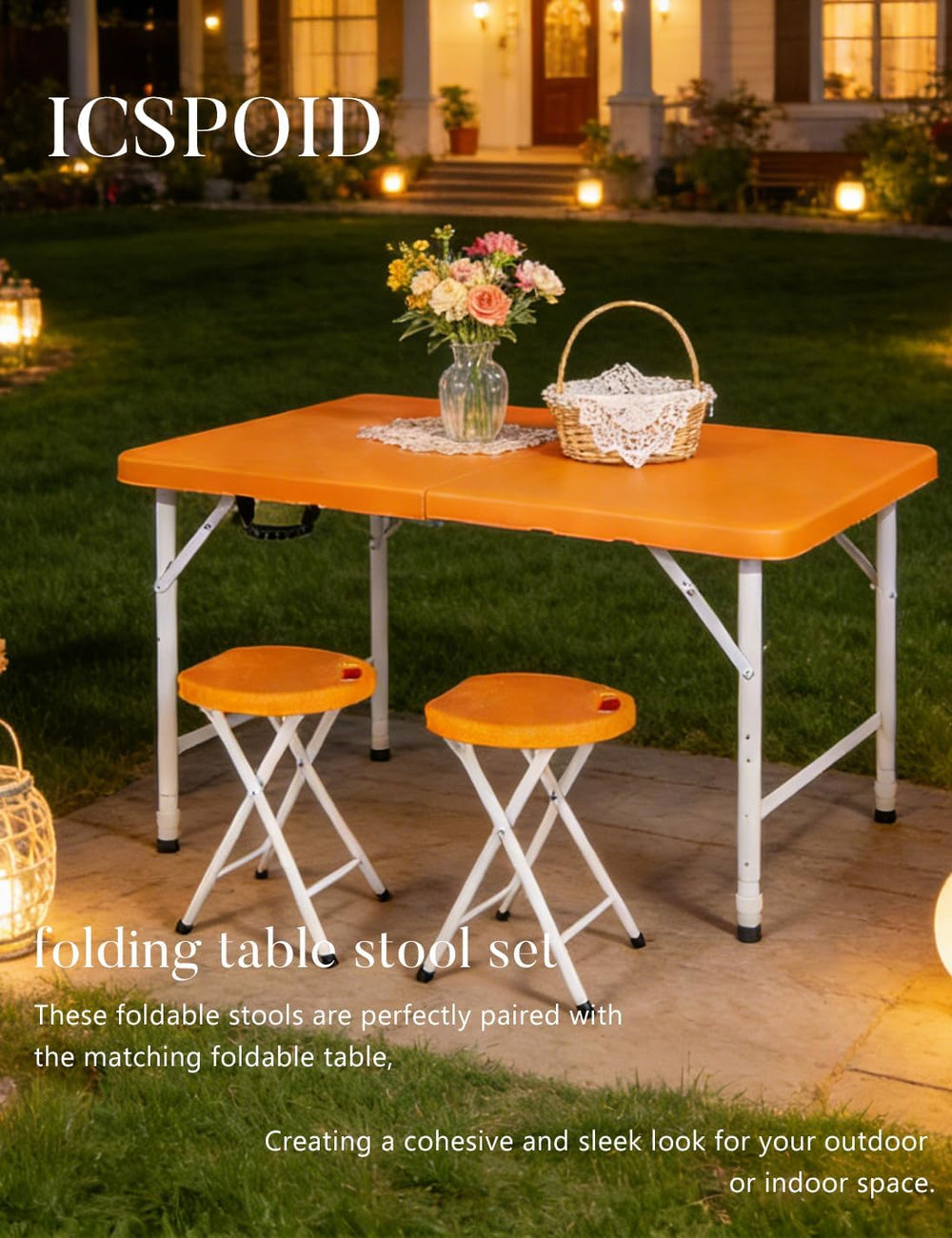 18 Inch Folding Stool with Handle