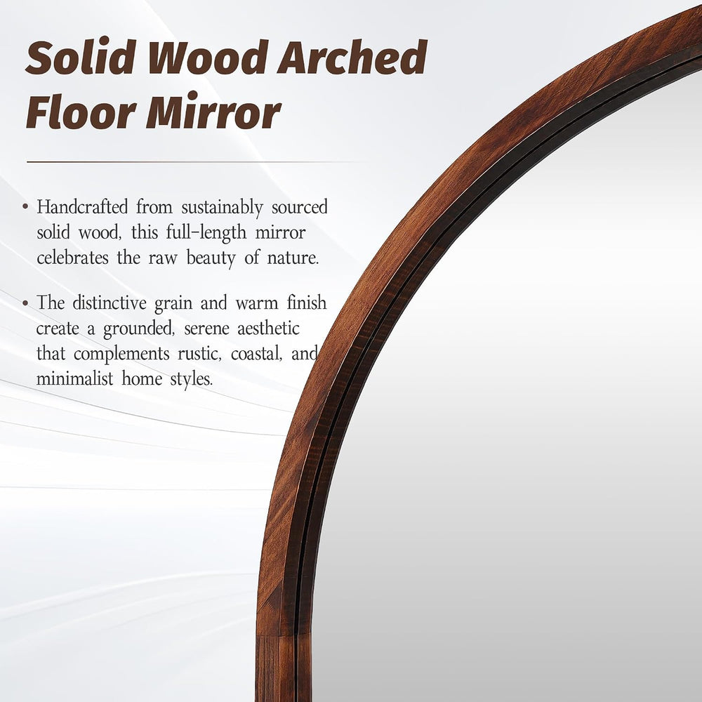 Full Length Mirror 82"×44" Floor Mirror Standing Tall Mirror, Arche...
