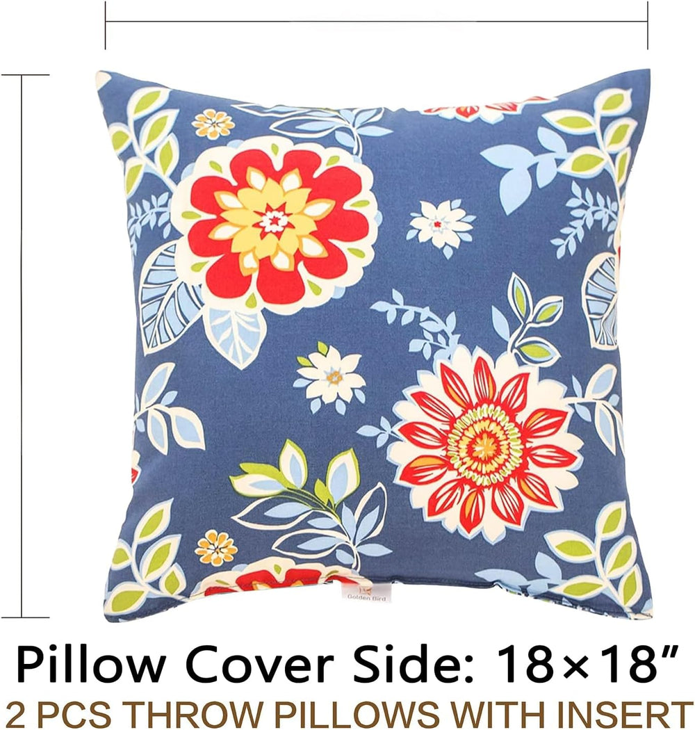 JMGBird Outdoor Accent Pillows Outdoor Pillow Covers 18x18 Waterproof