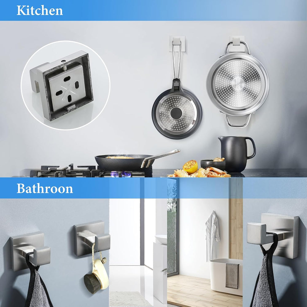 Brushed Nickel Bathroom Towel Bar Set Bathroom Accessories Hardware Set Inclu...