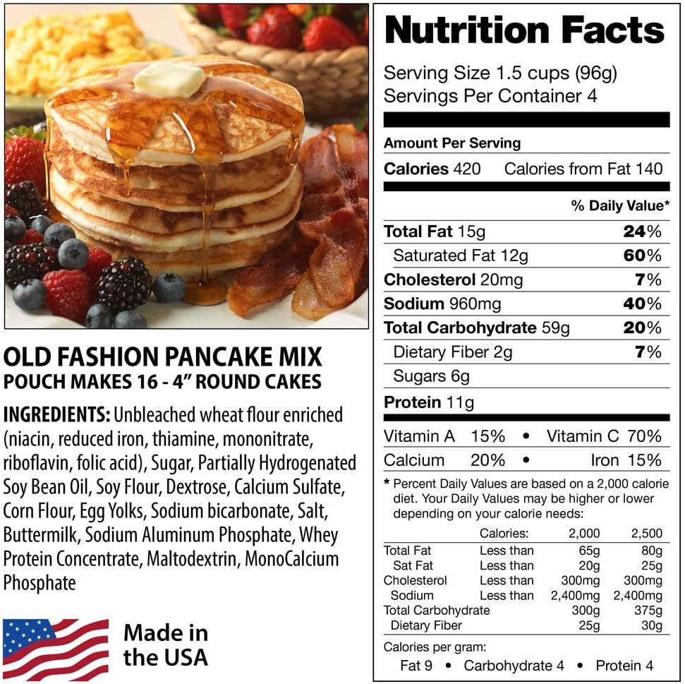 Legacy Food Storage 120 Serving Breakfast Bucket, Emergency Food Supply, 52,4...