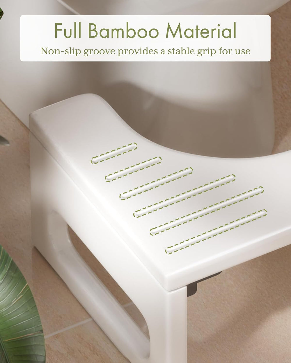 AmazerBath 7 Inches Bamboo Toilet Stool Squat for Adults, Foldable Poop Stool...