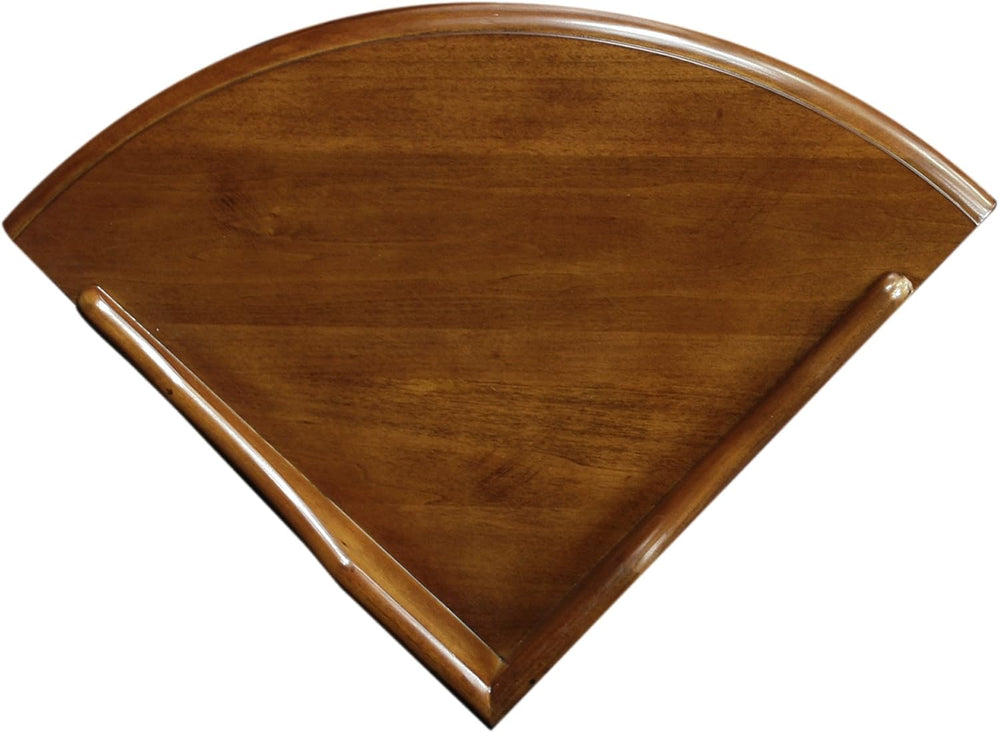 Leick Home Coastal Wedge End Table, Pecan