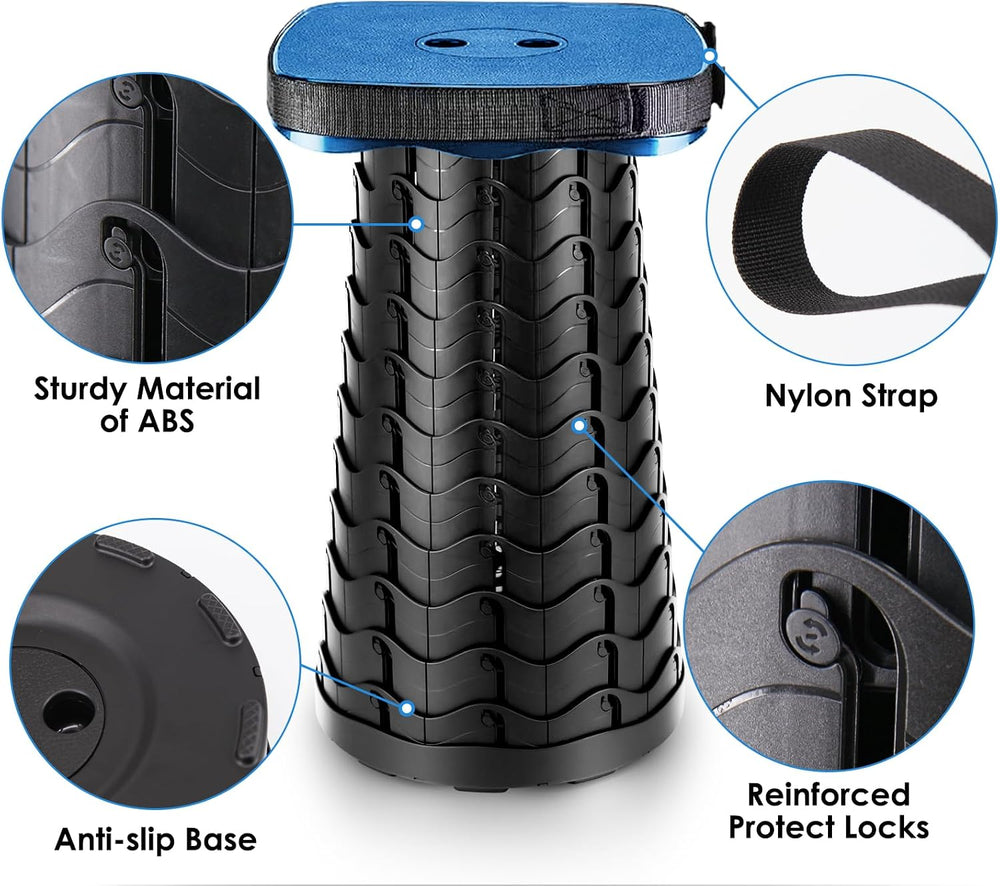 aboutool Collapsible Stool with Soft Removable Cushion & Waterproof Carry...