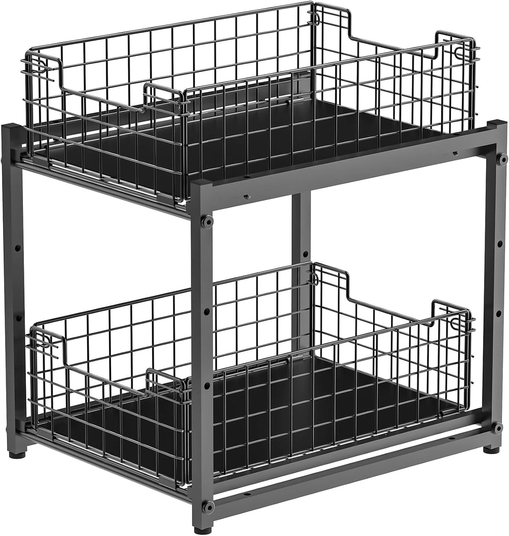 Under Sink Organizer, 2-Tier Pull Out Cabinet Organizer