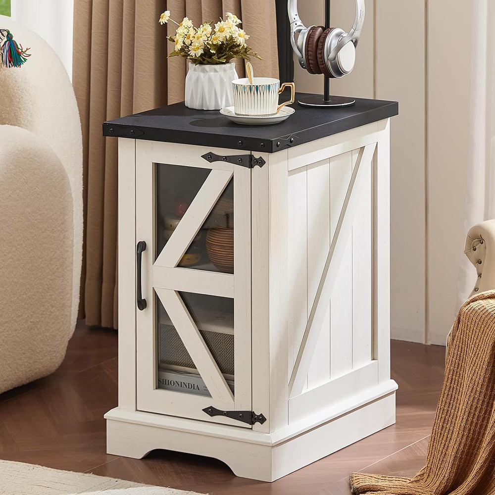 Joaxswe Farmhouse Coffee Table Set of 3, NightStands and Coffee Tables