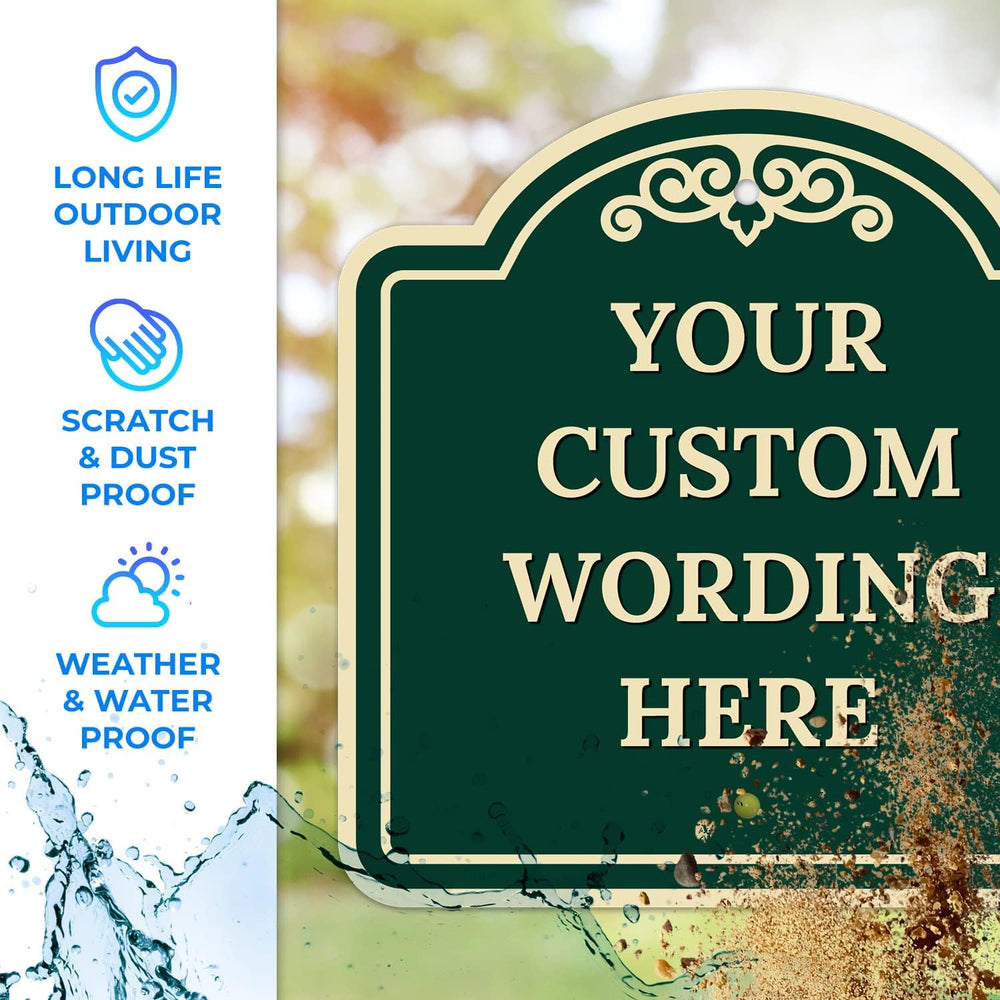 Custom Decorative Sign, Personalized Metal Sign for Business, Driveway, Home,...