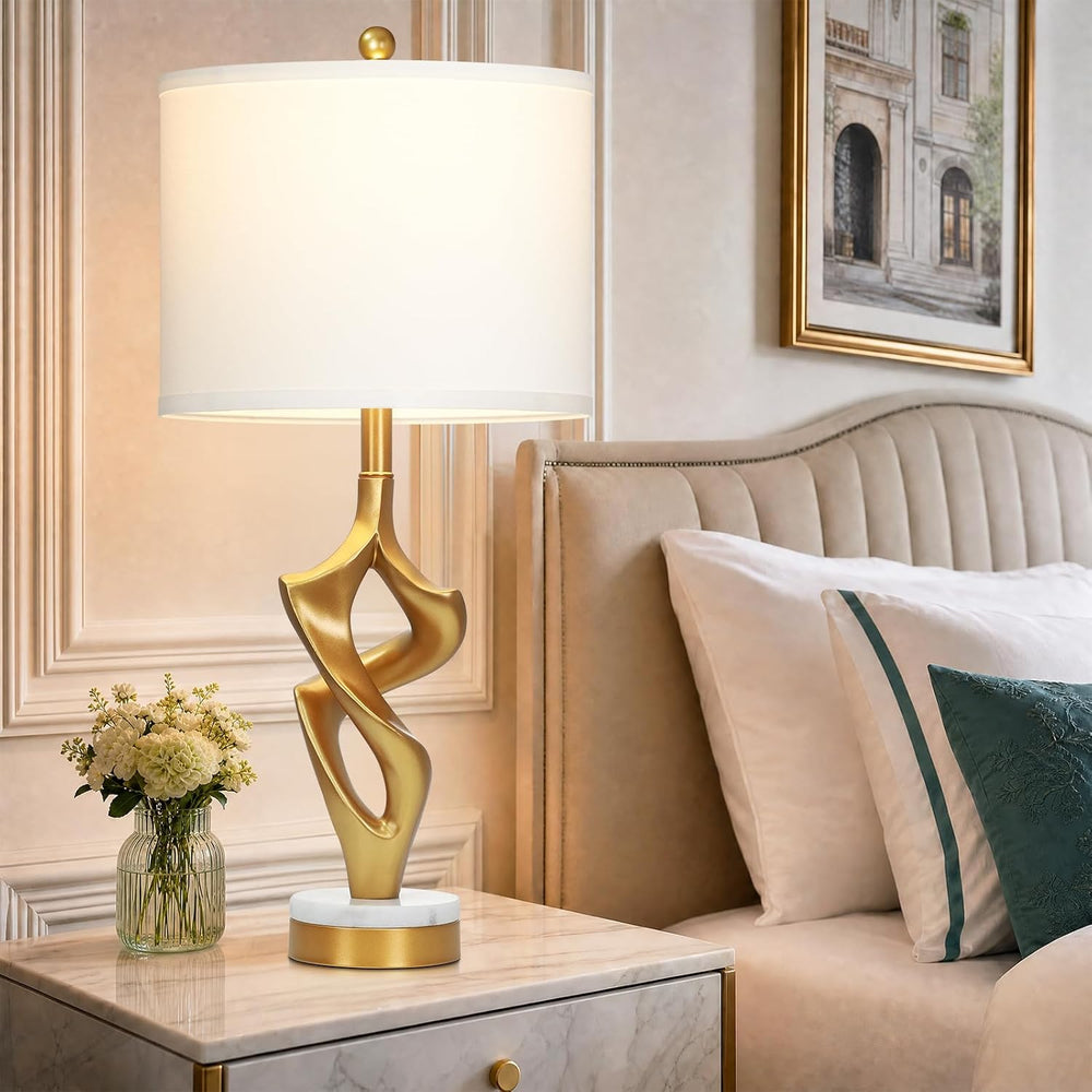 Ruzectt 29" Tall Gold Table Lamps Set of 2 for Living Room, 3 Color Temp...