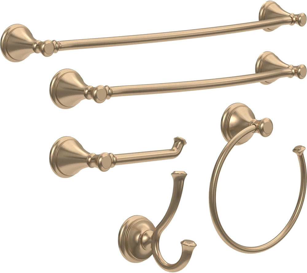Delta Double Towel Hook for Bathroom or Kitchen| Champagne Bronze | Cassidy A...