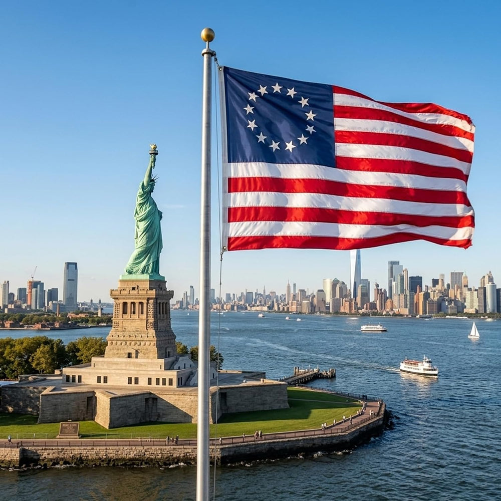 JRED Betsy Ross Flags for Outside, 5x8 Ft 13 Stars American Flag Heavy Duty, ...