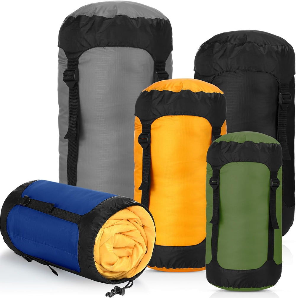 5 Pcs Compression Stuff Sacks for Backpacking