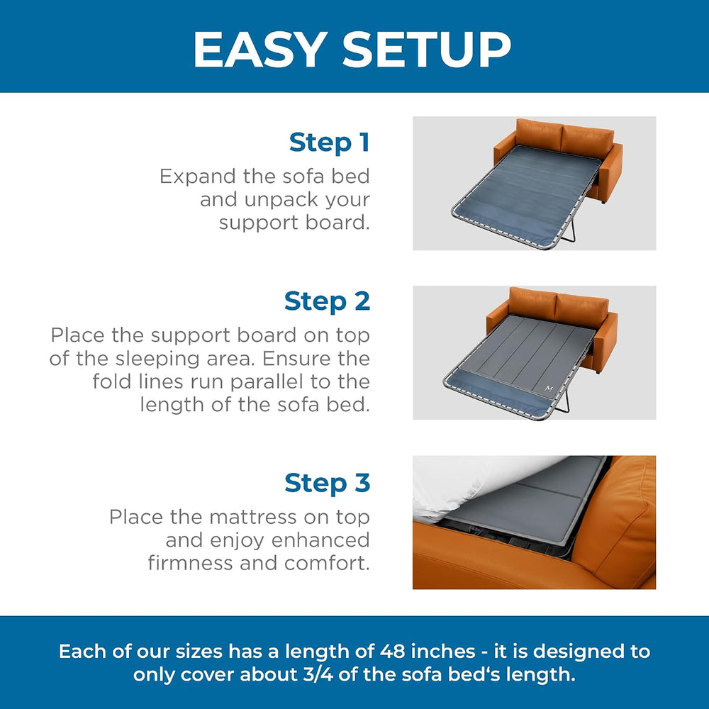 Meliusly Sleeper Sofa Bed Support Board Queen (60x48) - Heavy Duty Wood