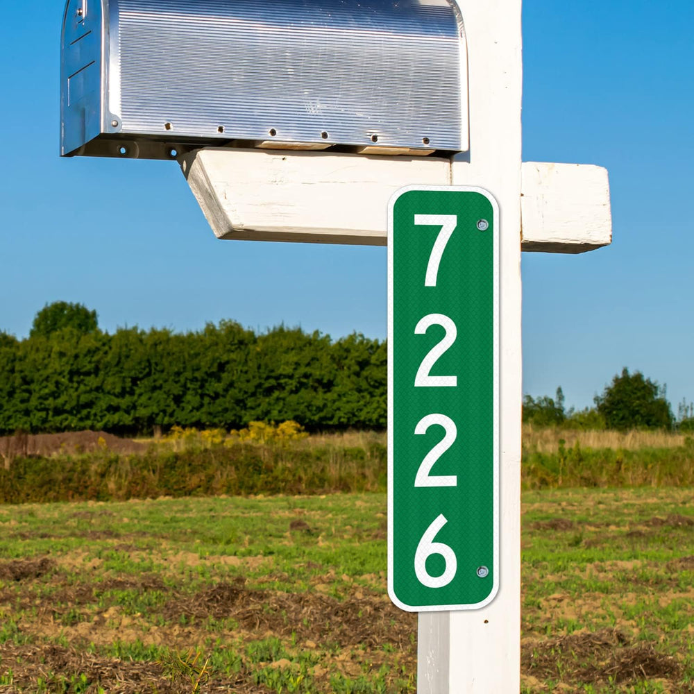 911 Address Number Sign, Custom Emergency Reflective Mailbox Sign, Visible