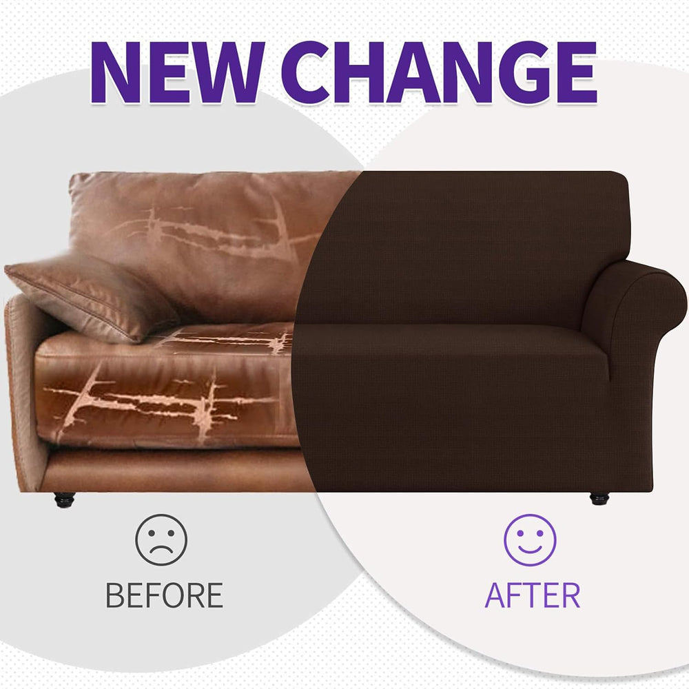 ZNSAYOTX Chair Slipcovers with Arms for Living Room High Stretchy Spandex Pet...