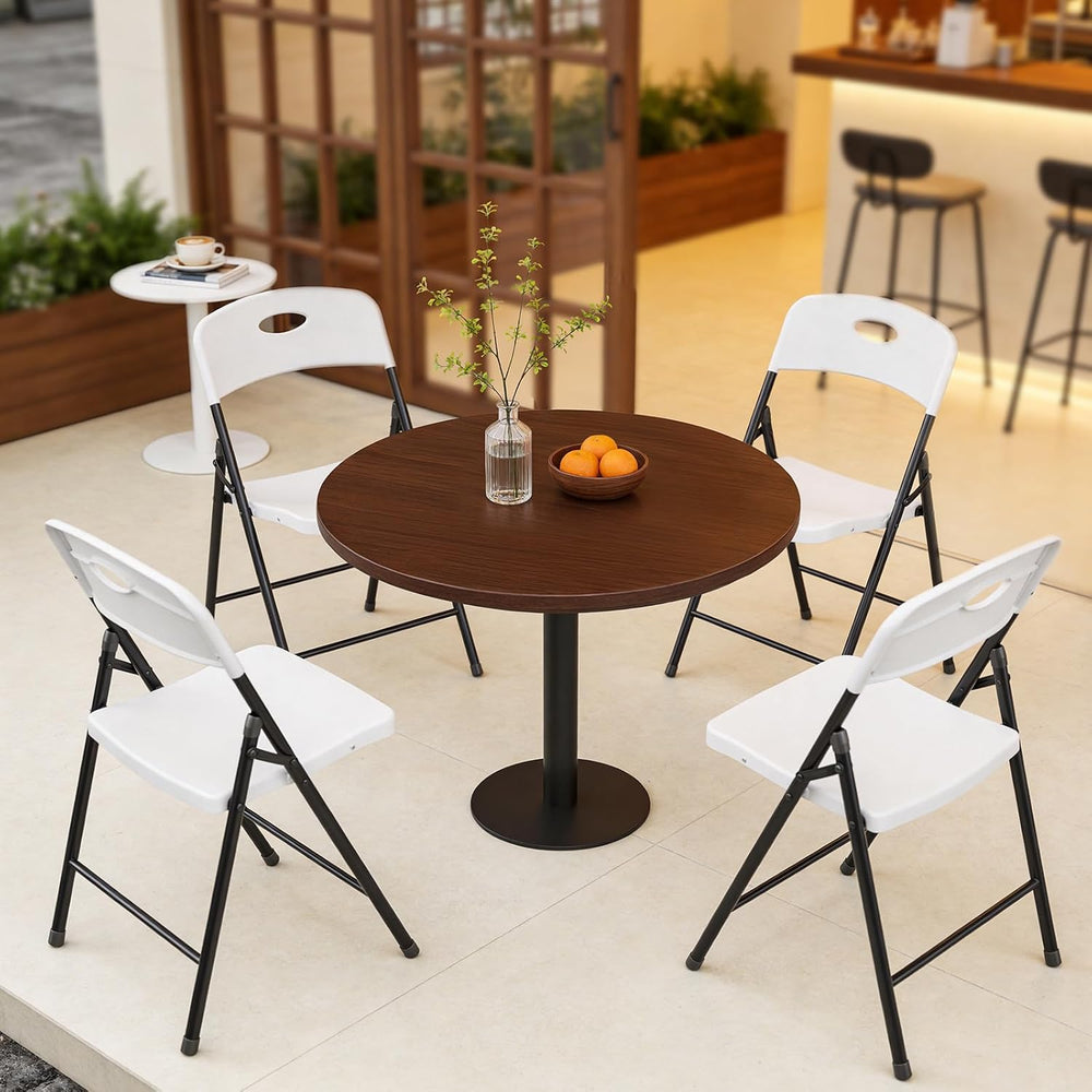 Folding Chairs 4 Pack, Outdoor Folding Chairs for Outside Indoor, Portable 35...