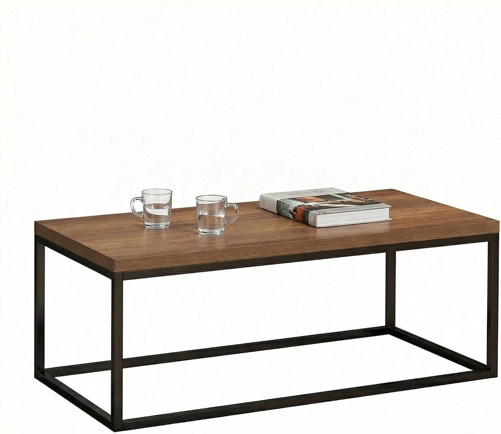 CENSI 40" Walnut Coffee Table, Extra Thick 1.2" Top