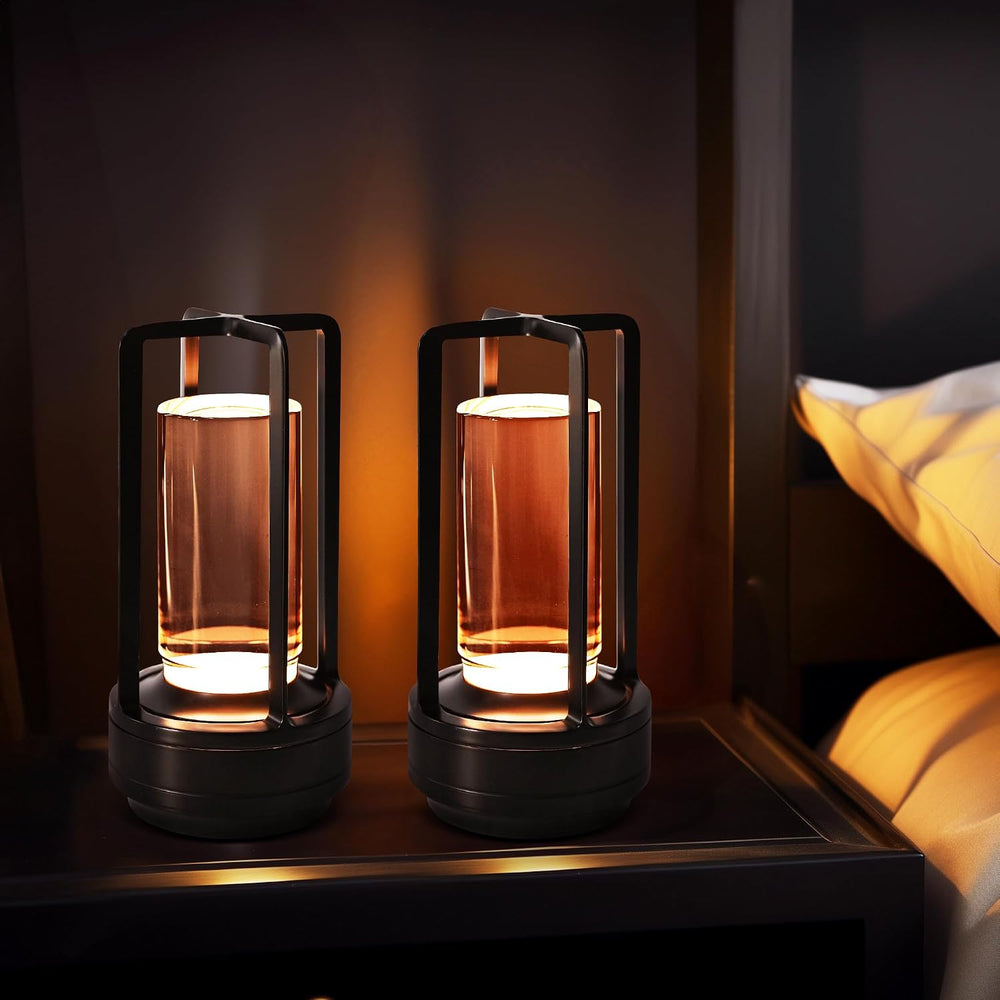 2 Pack Cordless Table Lamps, Rechargeable LED Decorative Lamp