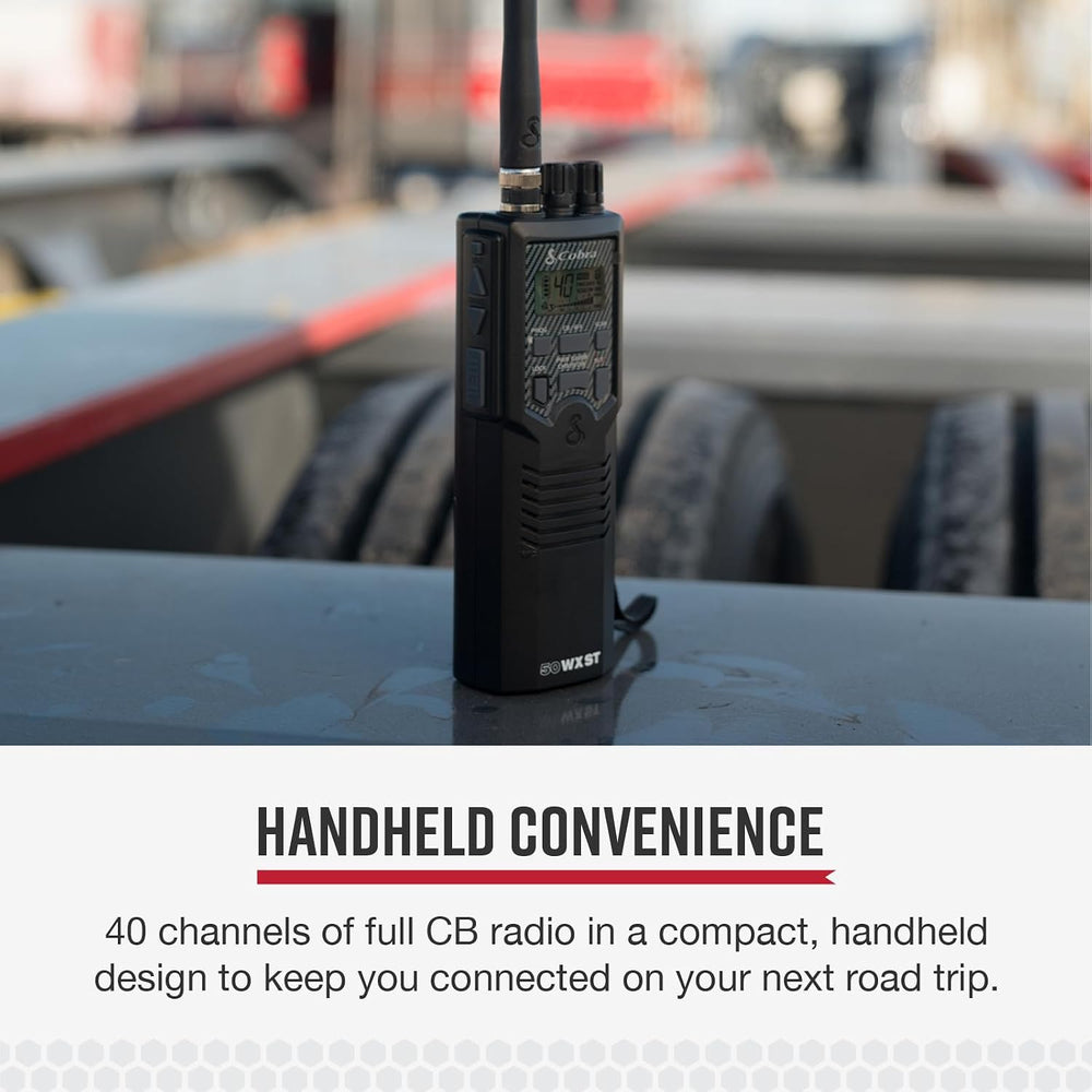 Cobra HHRT50 Road Trip CB Radio - 2-Way Handheld Emergency Radio with Access ...