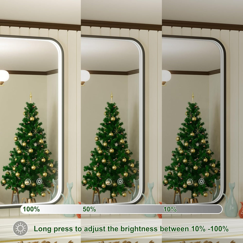 24x36 Inch LED Bathroom Mirror with Lights, 3 Color Temperatures